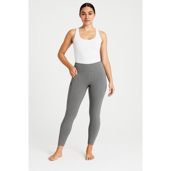 Athleta Gray High Rise 7/8 Pocket Leggings Size Small - Picture 1 of 5